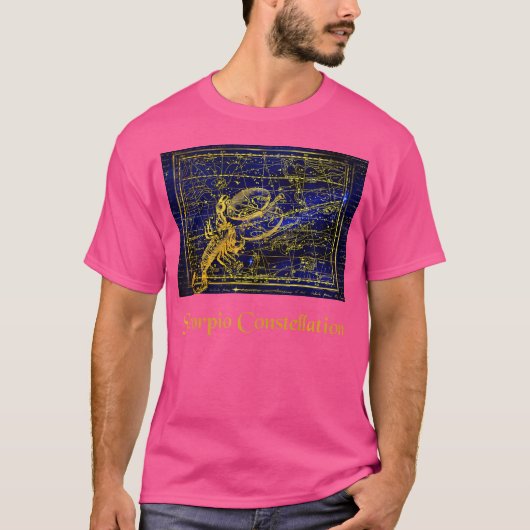 蠍座シャツ蠍座星座天文学 Tシャツ (正面)