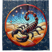 蠍座シャワーカーテン シャワーカーテン (正面)