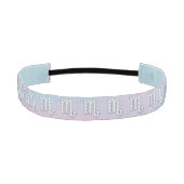 蠍座シンボルのマザーオブパールスタイルデコール アスレチックヘッドバンド (正面)