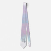 蠍座シンボルのマザーオブパールスタイルデコール ネクタイ (正面)