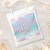 蠍座シンボルのマザーオブパールスタイルデコール フェイバーバッグ (クリップ留めされた状態)