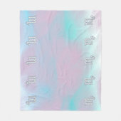 蠍座シンボルのマザーオブパールスタイルデコール フリースブランケット (正面)