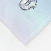 蠍座シンボルのマザーオブパールスタイルデコール フリースブランケット (角)