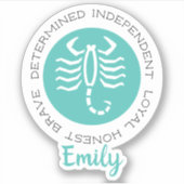 蠍座シール シール (正面)