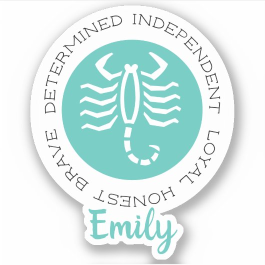 蠍座シール シール (正面)