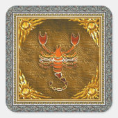 蠍座シール スクエアシール (正面)