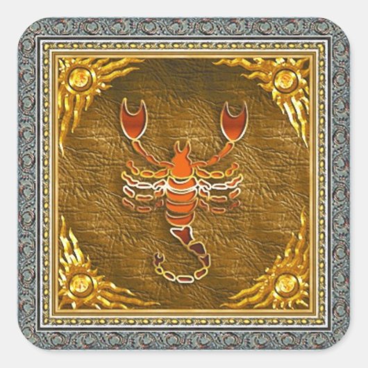 蠍座シール スクエアシール (正面)