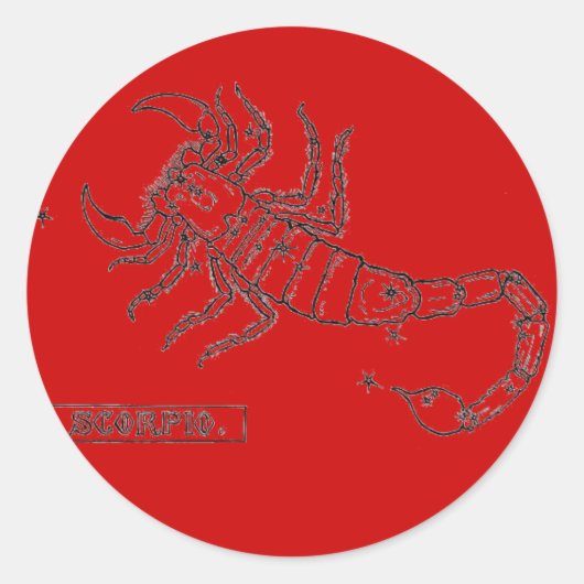 蠍座シール ラウンドシール (正面)