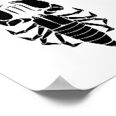 蠍座スコーピオン星占い〔占星術の〕十二宮図占星術 ポスター (角)