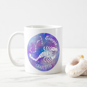 蠍座スコーピオン星座ネーム誕生日 コーヒーマグカップ