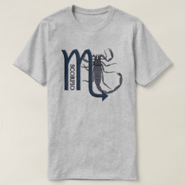蠍座スコーピオン〔占星術の〕十二宮図シンボルメン Tシャツ