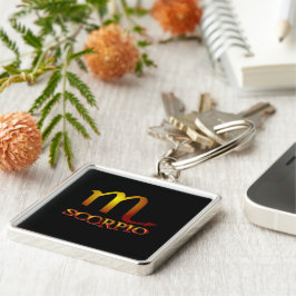 蠍座スター金ゴールド キーホルダー