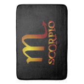 蠍座スター金ゴールド バスマット (正面縦)