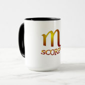 蠍座スター金ゴールド マグカップ (正面左)