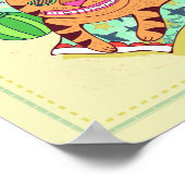 蠍座ネコ〔占星術の〕十二宮図子供部屋プリント ポスター (角)