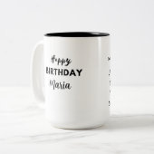 蠍座ハッピーバースデー贈与 ツートーンマグカップ (正面左)