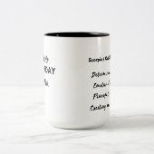蠍座ハッピーバースデー贈与 ツートーンマグカップ (中央)