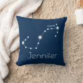 蠍座パーソナライズされた〔占星術の〕十二宮図星座 クッション (ブランケット)