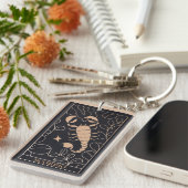 蠍座パーソナライズされた〔占星術の〕十二宮図標識トレンディーアクリル キーホルダー (正面右)