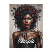 蠍座ブラックウーマンスコーピオンゴシックアート