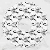 蠍座ブラックスコーピオンスターサインカスタムー ワイングラスタグ (裏面)