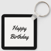 蠍座ブラックスコーピオンスターサインカスタム誕生日 キーホルダー (裏面)