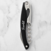 蠍座ブラックスコーピオンスターサイン名前をカスタムする ソムリエナイフ (裏面)