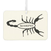 蠍座ブラックスコーピオンスターサイン カーエアーフレッシュナー (裏面)