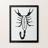 蠍座ブラックスコーピオンスターサイン ジグソーパズル (縦)