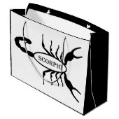 蠍座ブラックスコーピオンスターサイン ラージペーパーバッグ (裏面アングル)