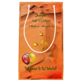 蠍座ベビー（10月23日～11月21日）サソリ スモールペーパーバッグ