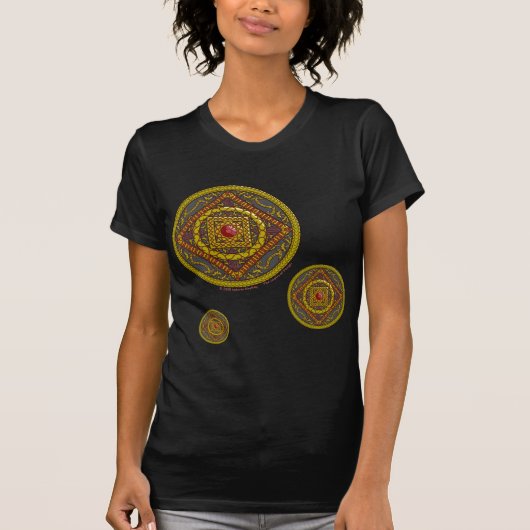 蠍座マンダラウィメンズダークシャツ Tシャツ (正面)
