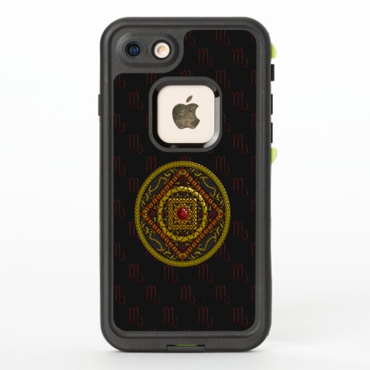 蠍座マンダラ耐用例 LifeProof iPhoneケース (裏面)
