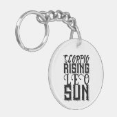 蠍座ライジングレオサンアストロロジー占星術〔占星術の〕十二宮図 キーホルダー (正面左)