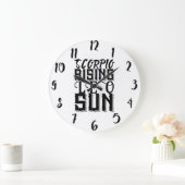 蠍座ライジングレオサンアストロロジー占星術〔占星術の〕十二宮図 ラージ壁時計 (ホーム)