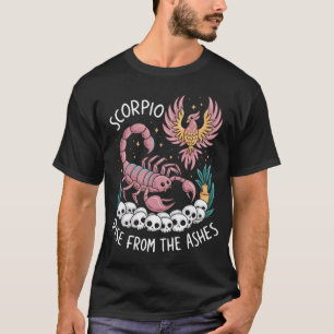 蠍座上昇:〔占星術の〕十二宮図のフェニックス Tシャツ