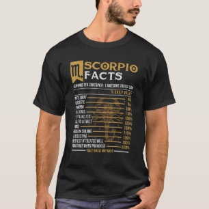 蠍座事実占星術〔占星術の〕十二宮図標識占星術 Tシャツ