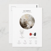 蠍座占星術の標識 ポストカード (正面/裏面)