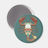 蠍座占星術の標識 マグネット (正面/裏面)