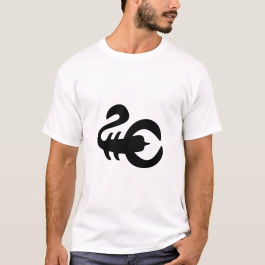 蠍座占星術の記号5 Tシャツ (正面)