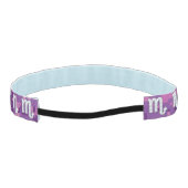 蠍座占星術サインオンピンクデジタル迷彩柄 アスレチックヘッドバンド (裏面)