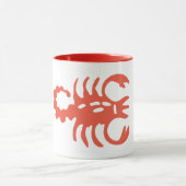 蠍座占星術サンサイン、〔占星術の〕十二宮図リンガーマグ マグカップ (中央)