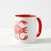 蠍座占星術サンサイン、〔占星術の〕十二宮図リンガーマグ マグカップ (正面右)