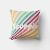 蠍座占星術〔占星術の〕十二宮図ラウンドピロー クッション (正面)