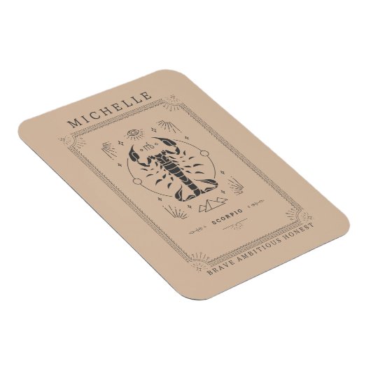 蠍座占星術〔占星術の〕十二宮図標識占星術タロットカード マグネット (右側)