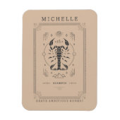 蠍座占星術〔占星術の〕十二宮図標識占星術タロットカード マグネット (縦)