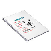 蠍座占星術〔占星術の〕十二宮図標識 ノートブック (右側)