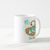 蠍座占星術〔占星術の〕十二宮図10月23日~11月21日誕生日 コーヒーマグカップ (正面右)