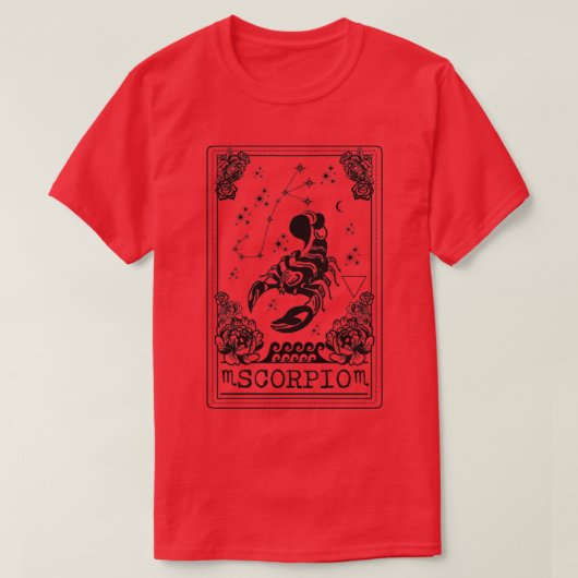 蠍座占星術 Tシャツ (デザイン正面)