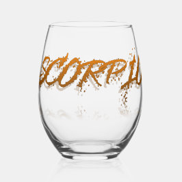 蠍座反射 ステムなしワイングラス